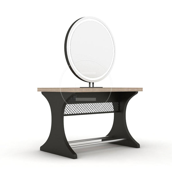 Woody Circle Island MDF - Alpeda Friseureinrichtung